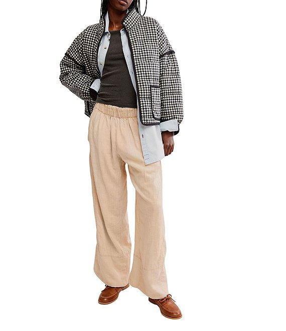 Days End Linen Pants - Sand Dollar