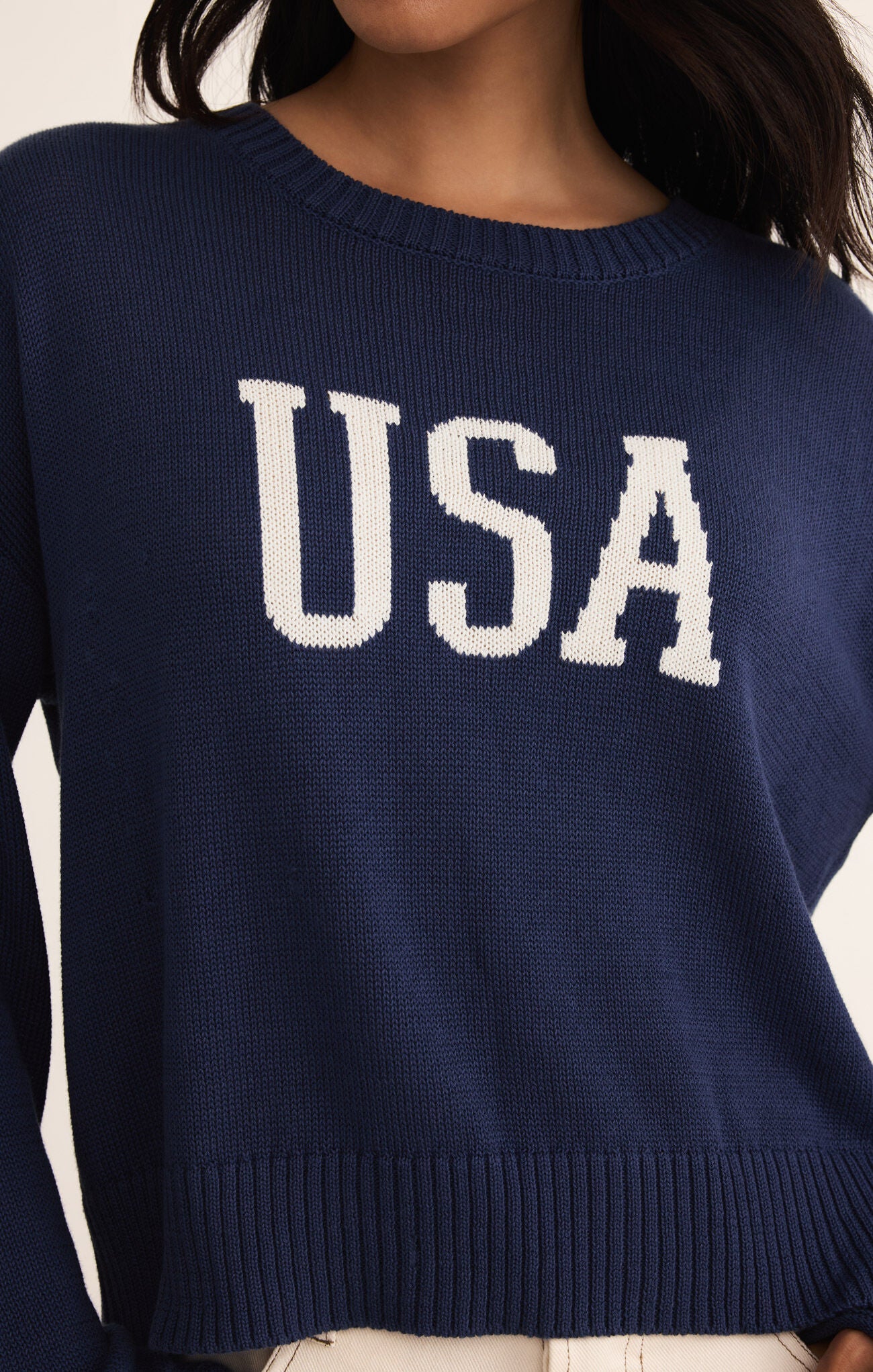 Navy Sienna USA Sweater