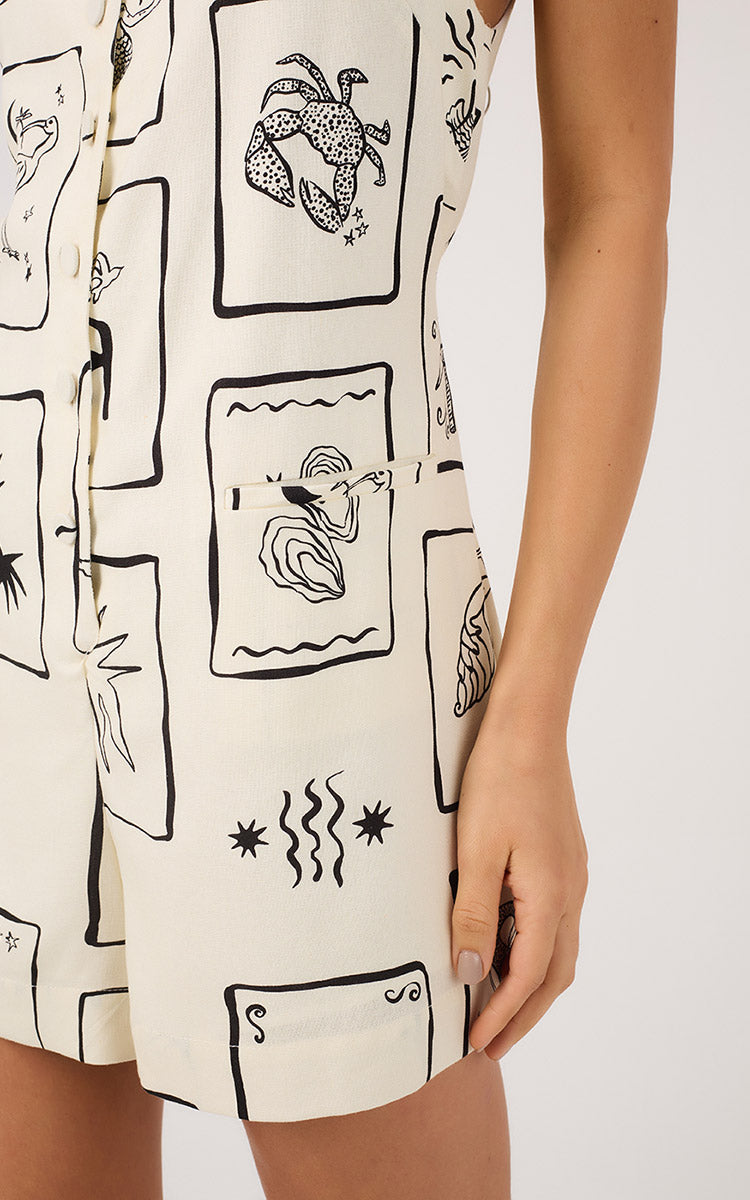 Lara Print Romper