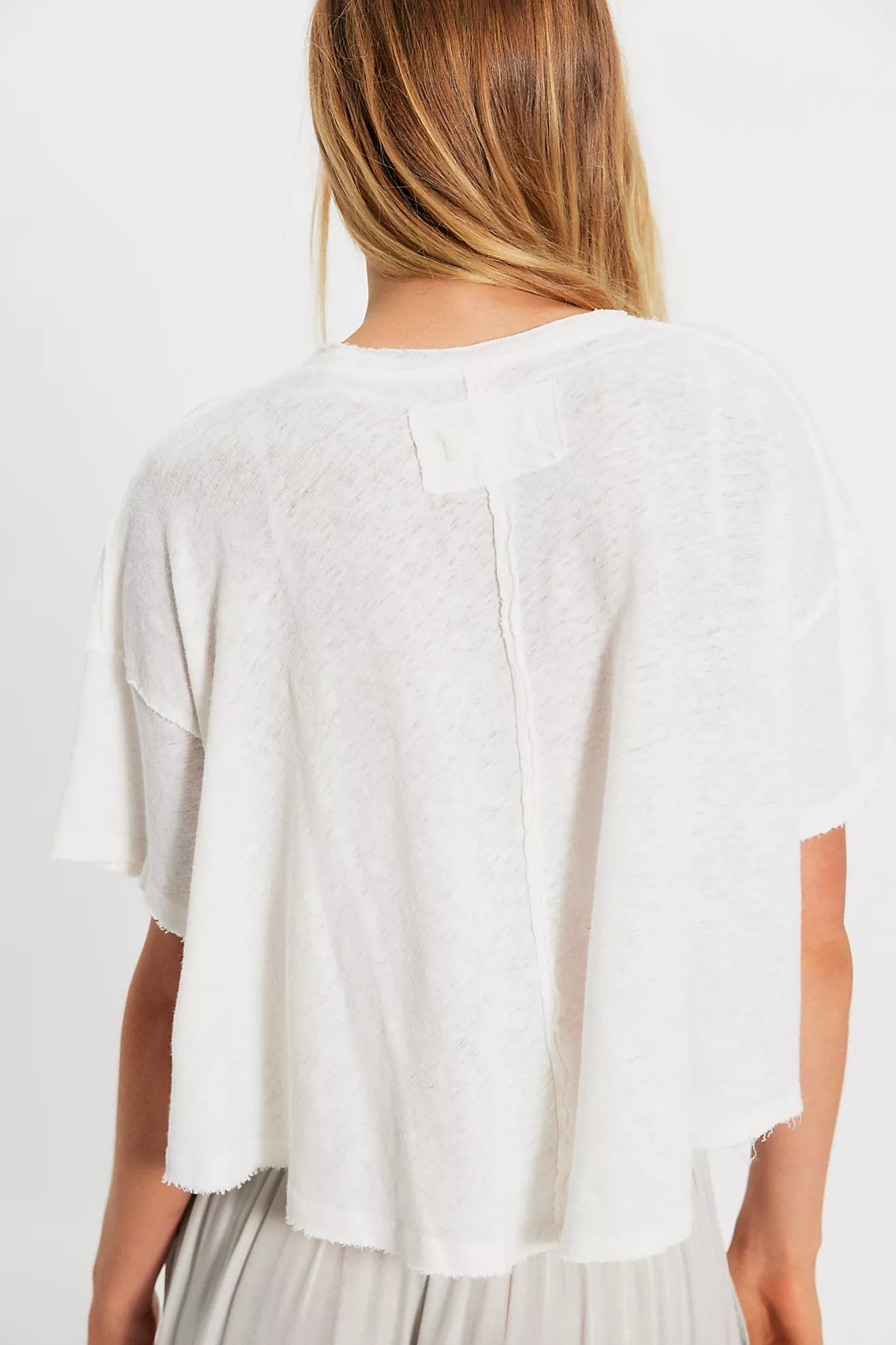 White Elsie Swing Tee