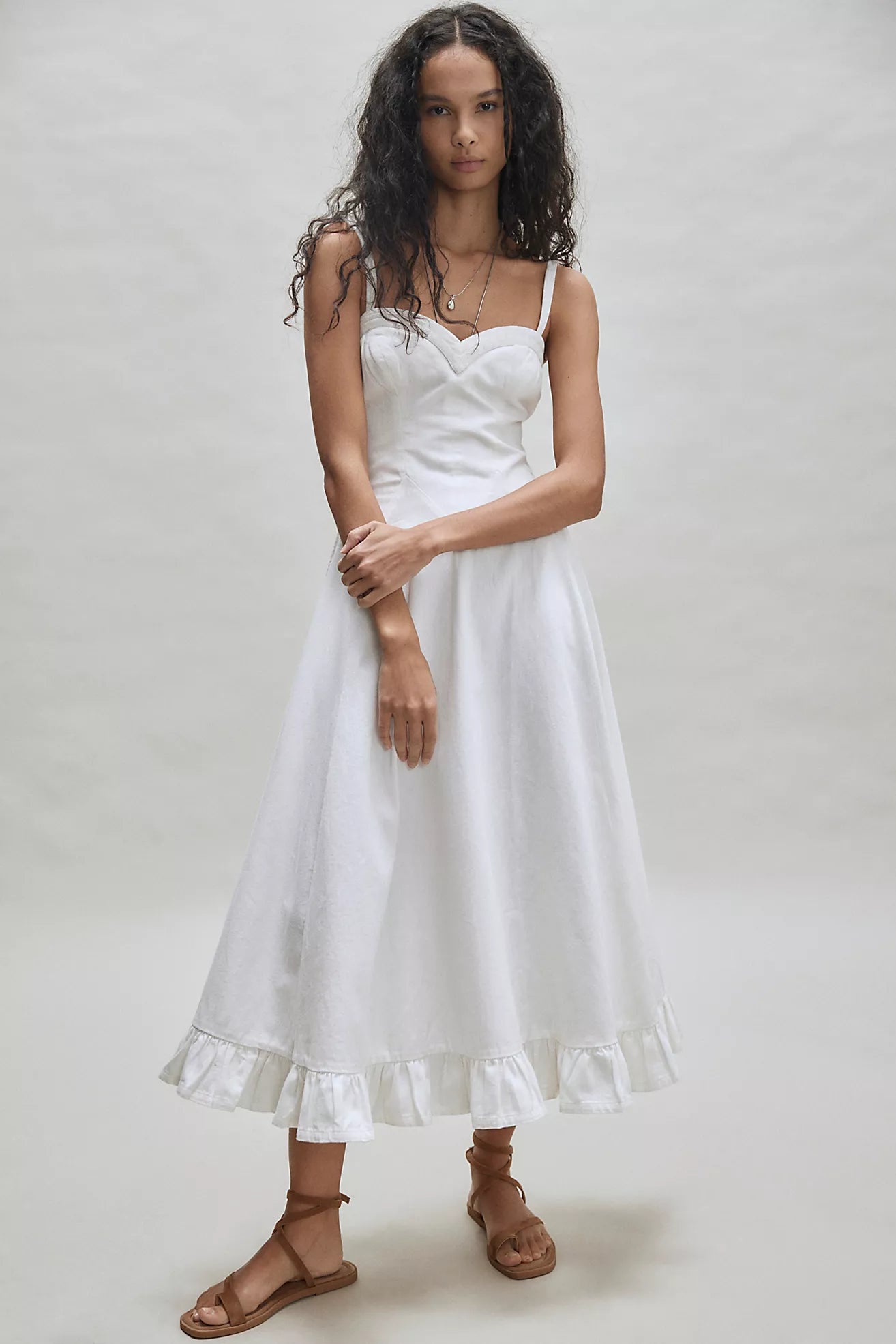 White Midi Dress