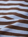 Chocolate and Blue Striped Cardigan