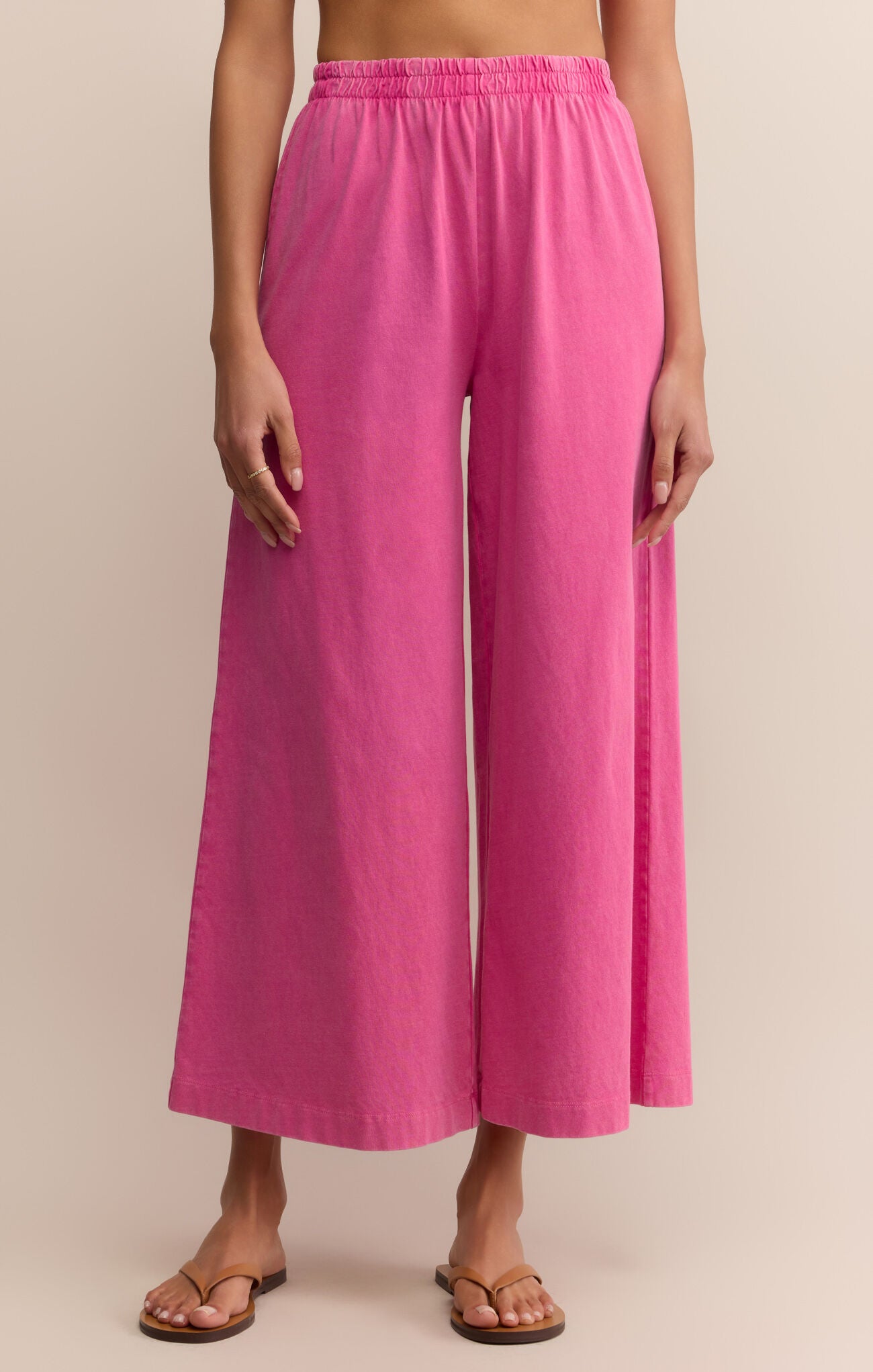 Pink Scout Jersey Flare Pant