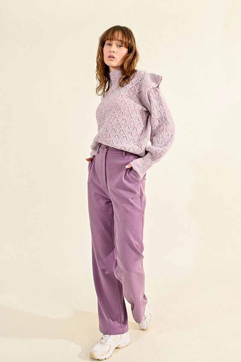 Mauve Woven Pants
