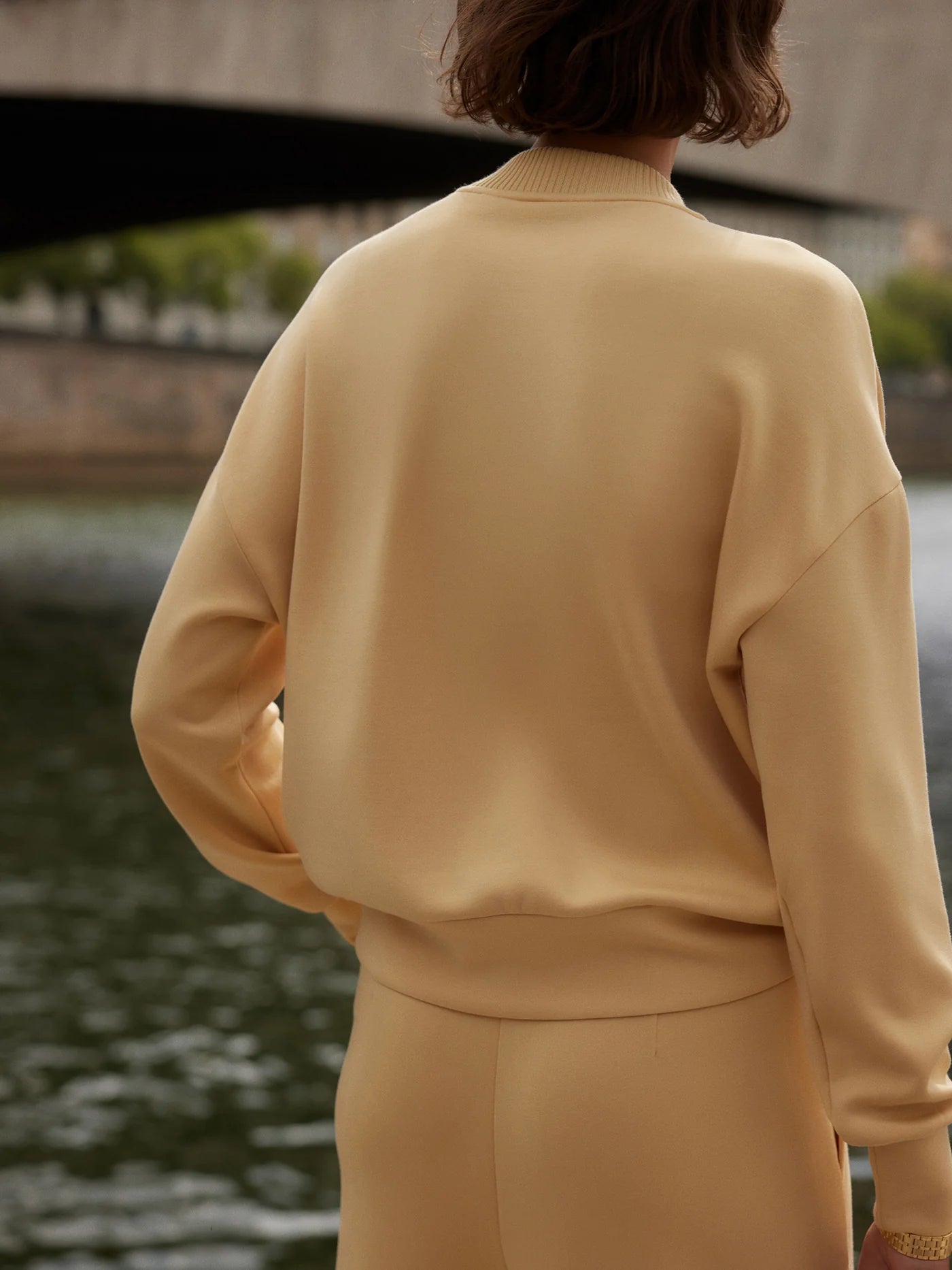 Yellow Reena Button Front Top