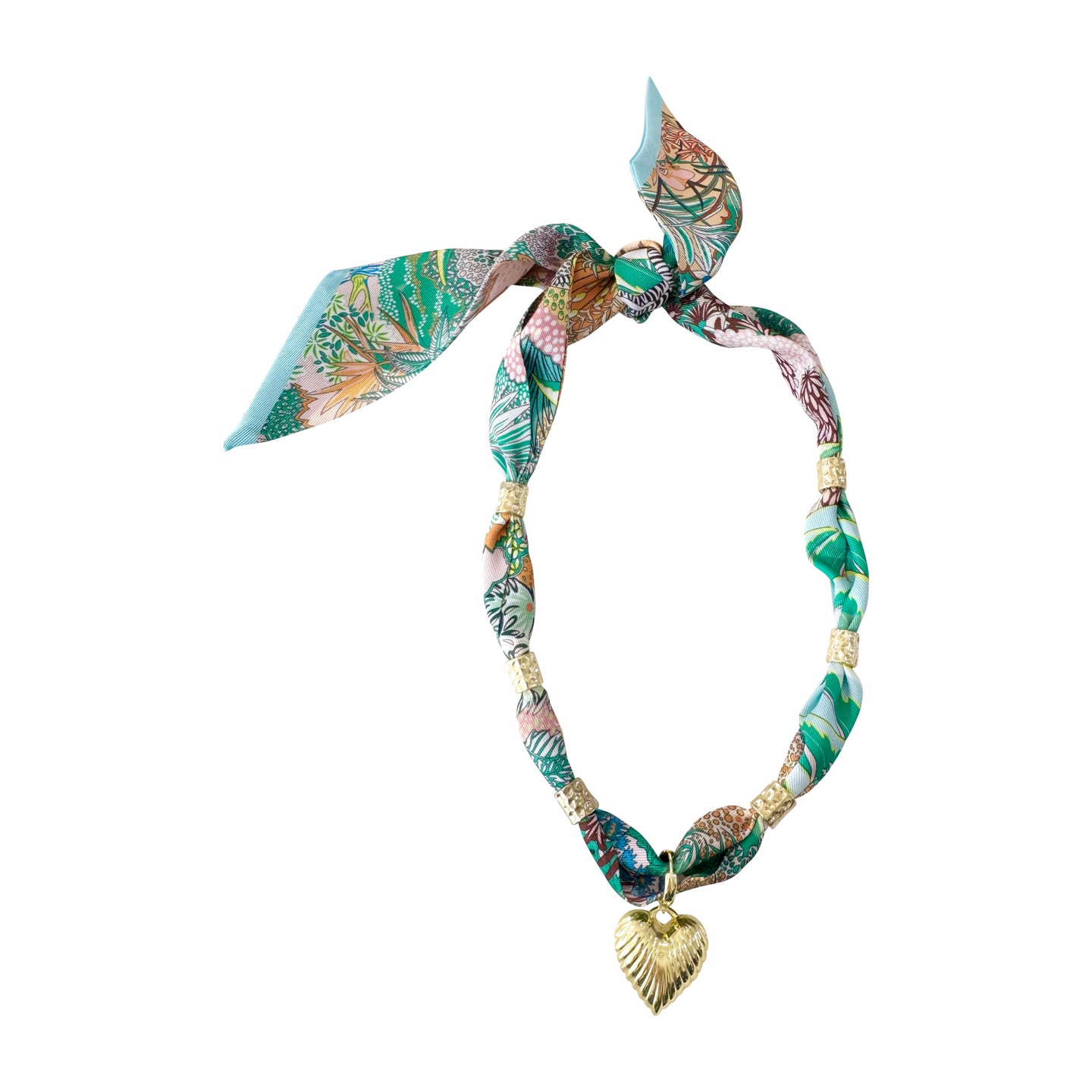 Turquoise Tahiti Scarf Necklace