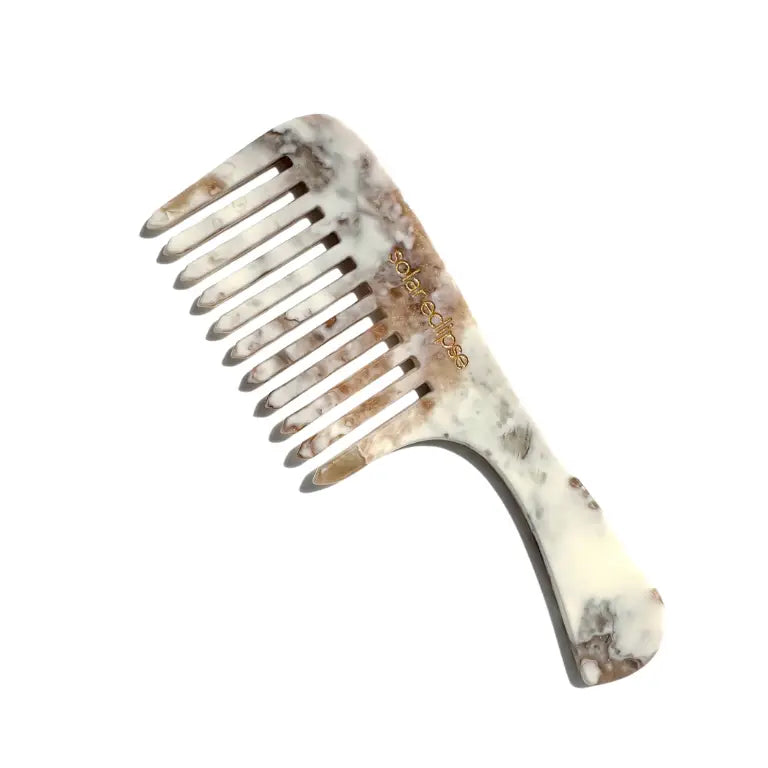Wide Tooth Handle Acetate Hair Comb