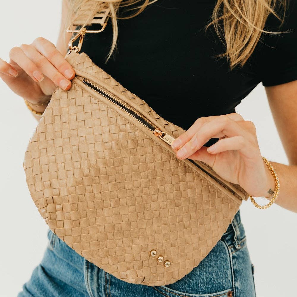 Taupe Woven Bag
