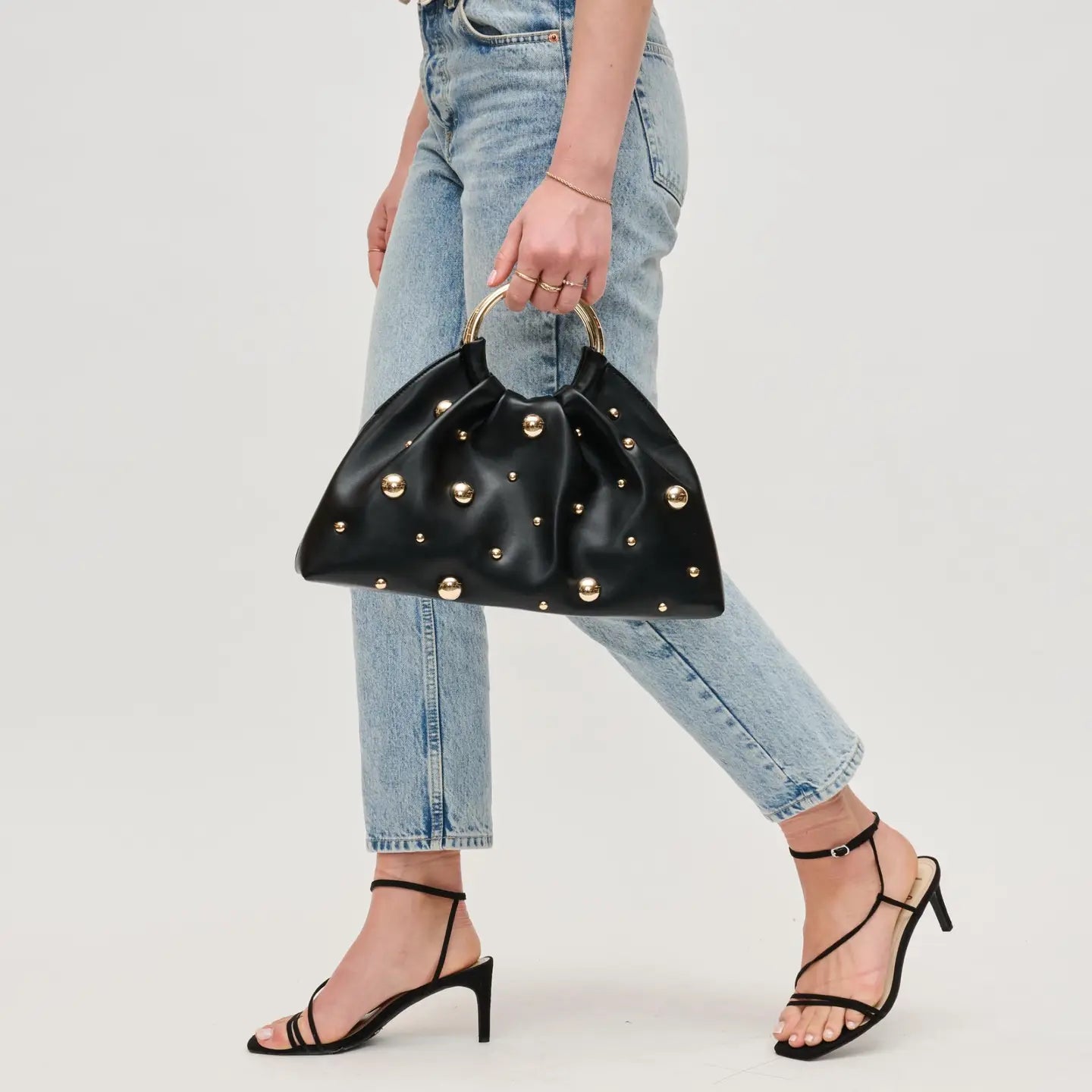 Harper - Studded Clutch