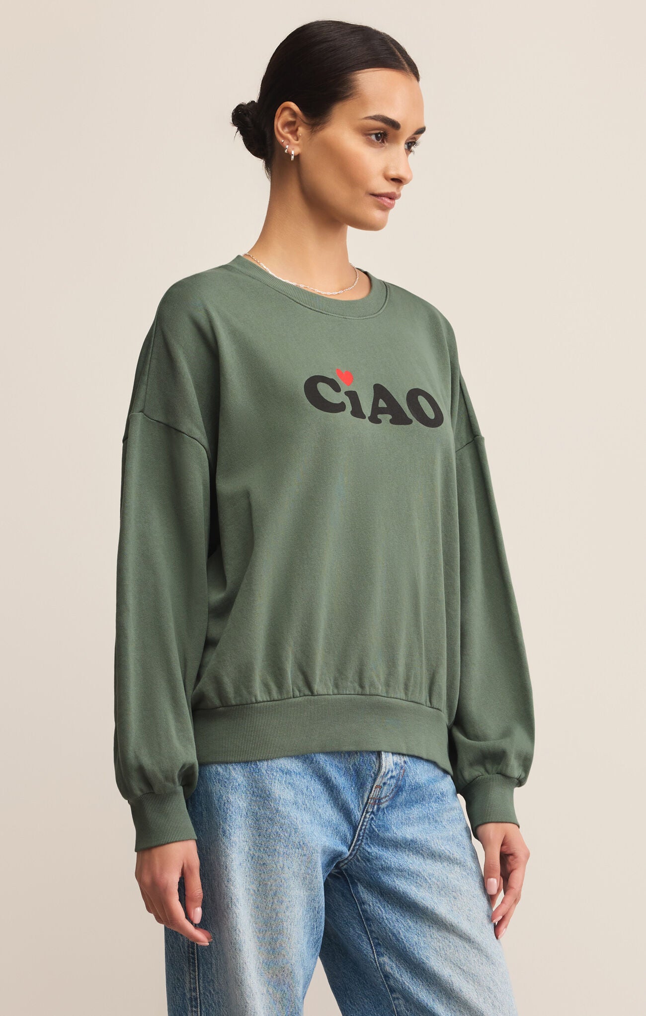 Green Ciao Sunday Sweatshirt