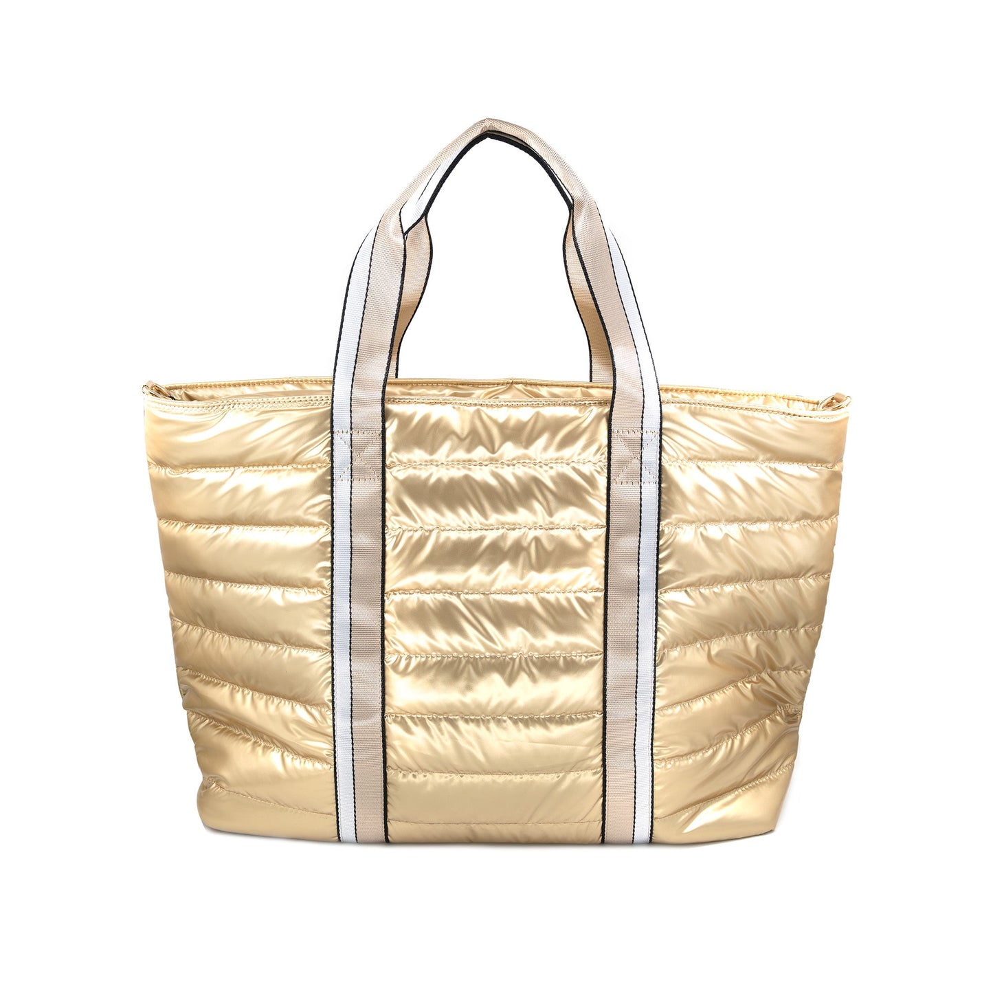 Gold Puffer Weekender