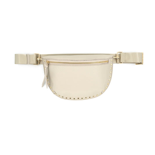 Fanny Pack With Studs - Ivory