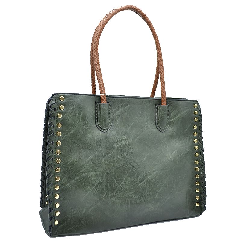 Olive Studded Bag