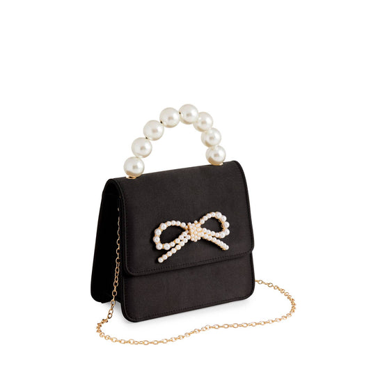Black Maude Mini Top Handle Bag