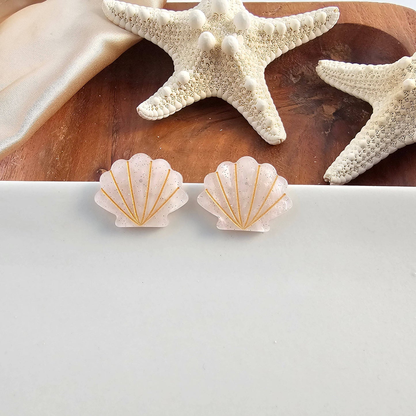 Seashell Studs