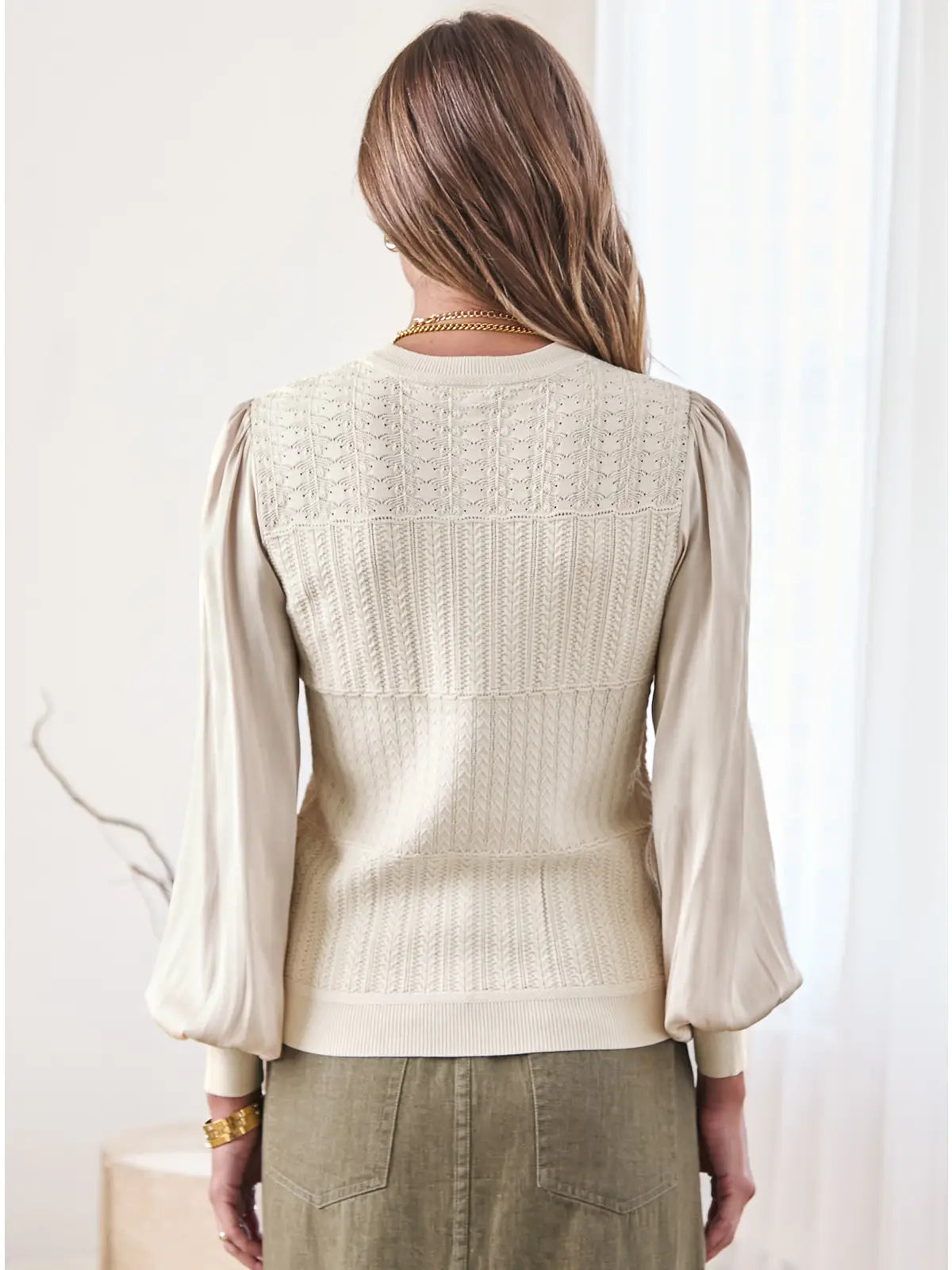 Champagne Combo Sweater