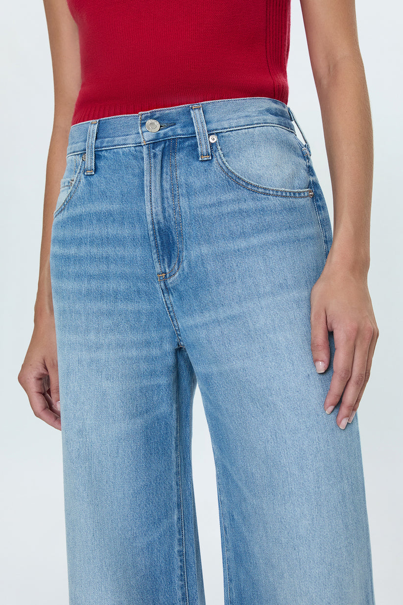 Jadyn Low Slung Palazzo Jeans - Major