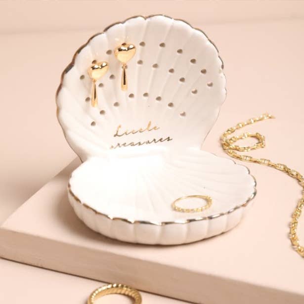 Shell Earring Holder and Jewelery Dish