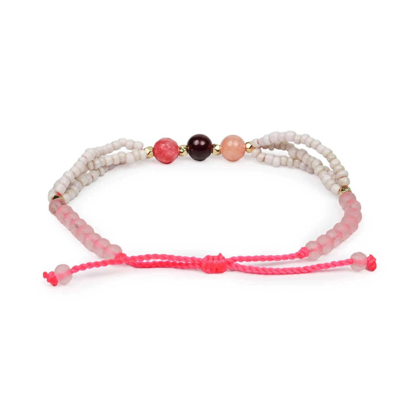 Third Eye Beaded Bracelet - Pink