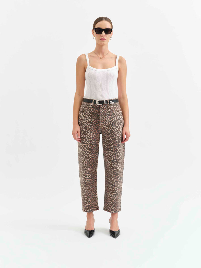 Westward Barrel Leopard Jean