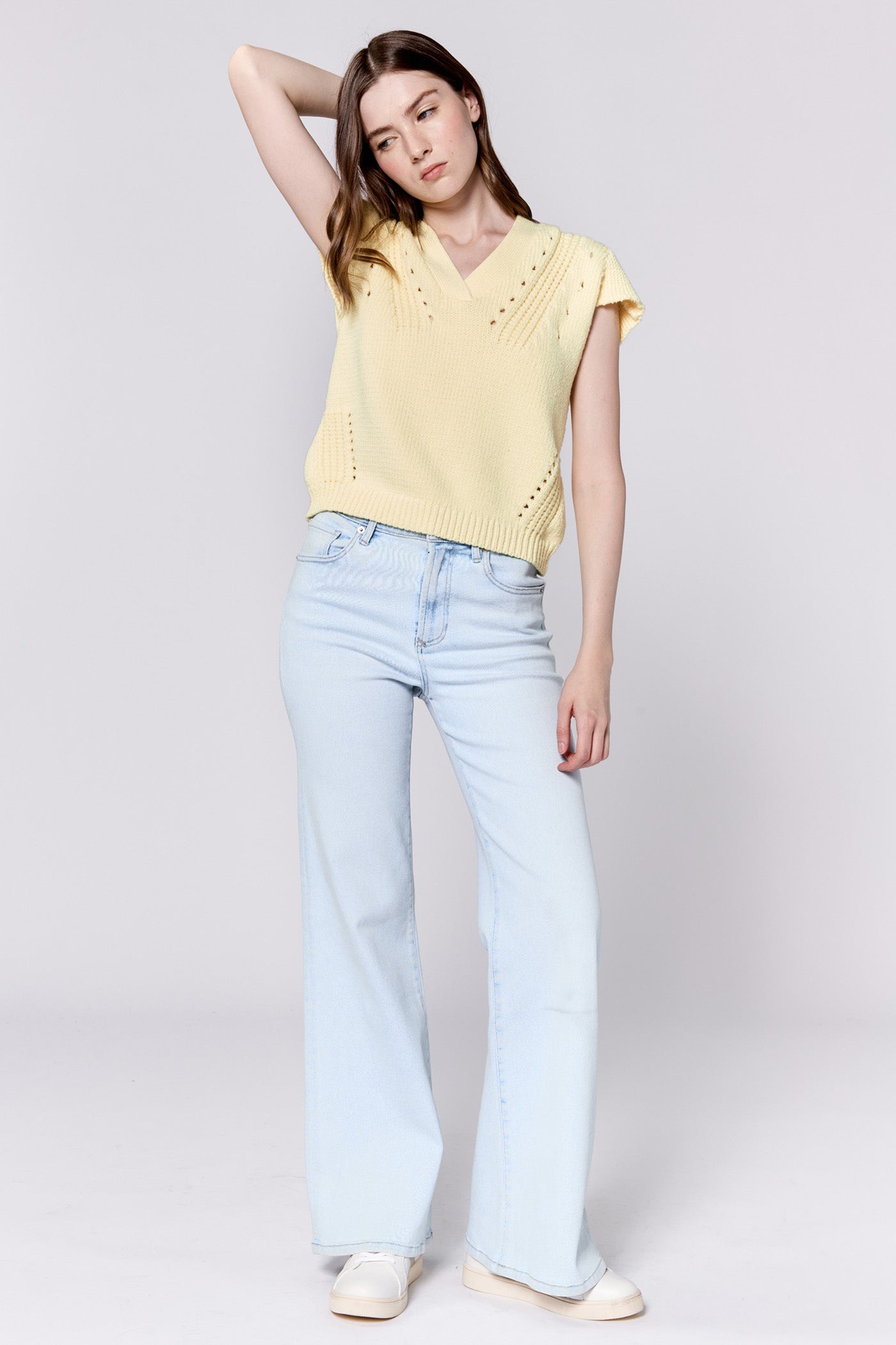 YELLOW RELAXED FIT SWEATER