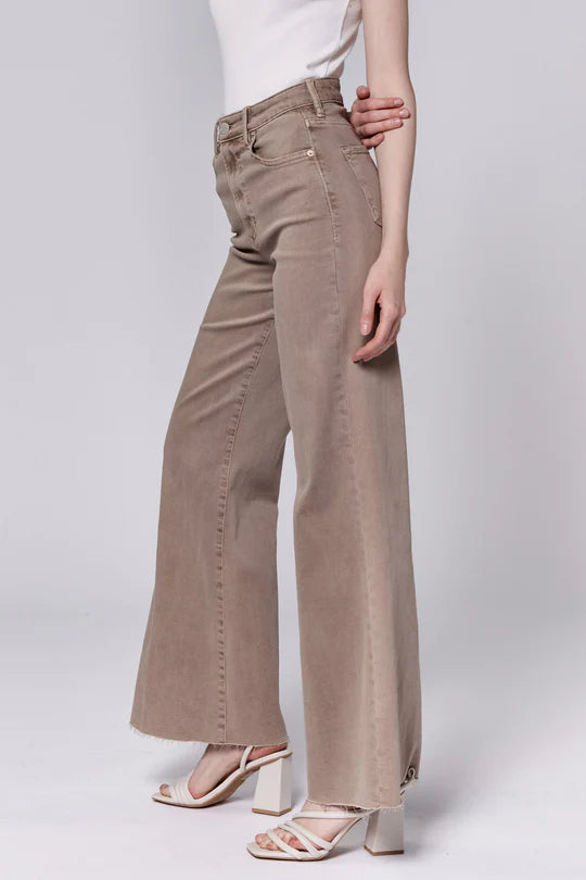 Fiona High Rise Jeans - Mink
