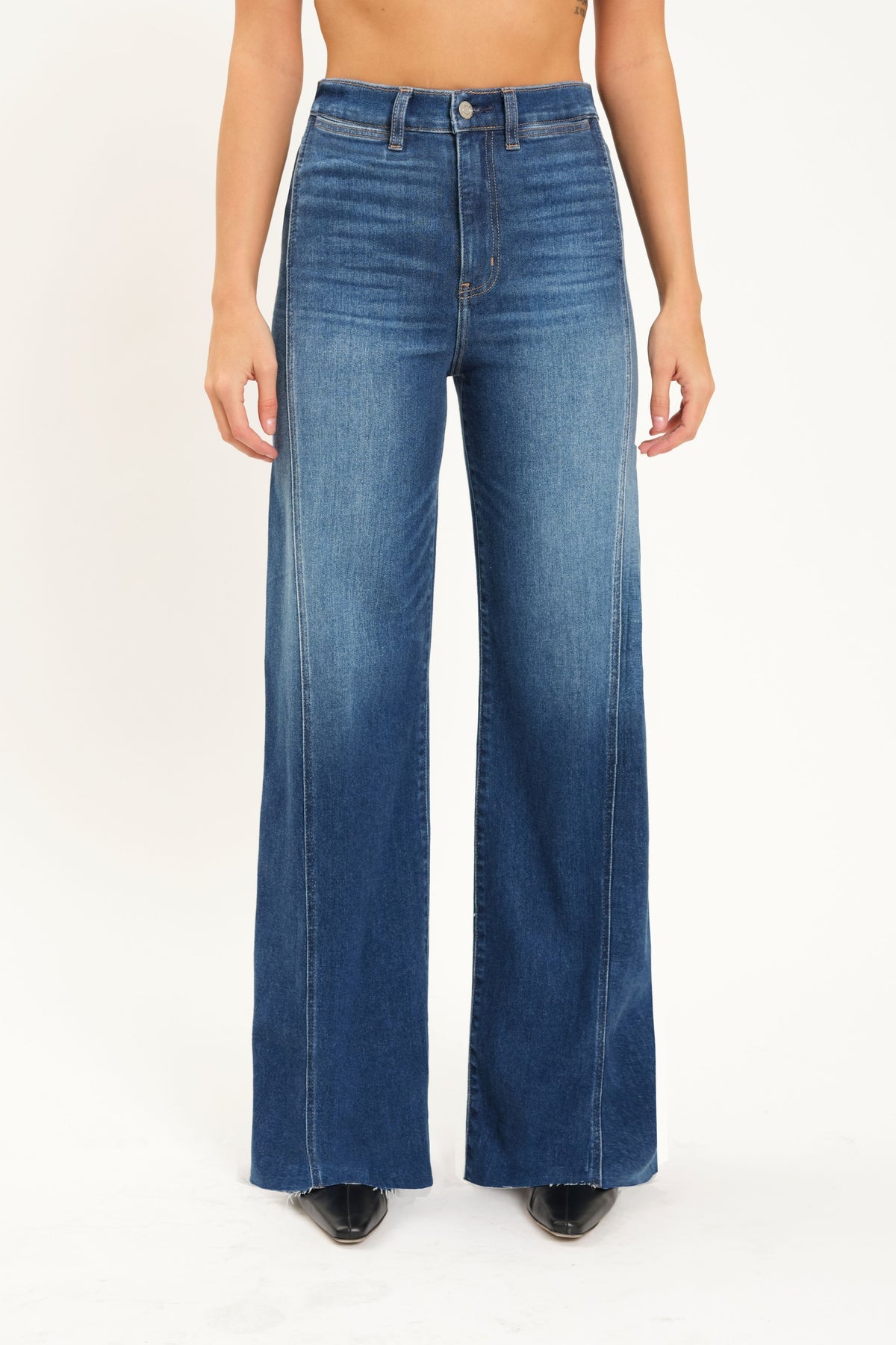 Far Out Seam Wide Leg Jeans