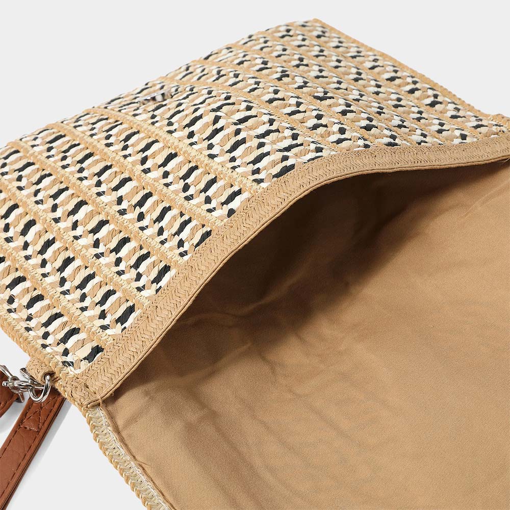 Straw Clutch / Crossbody Bag