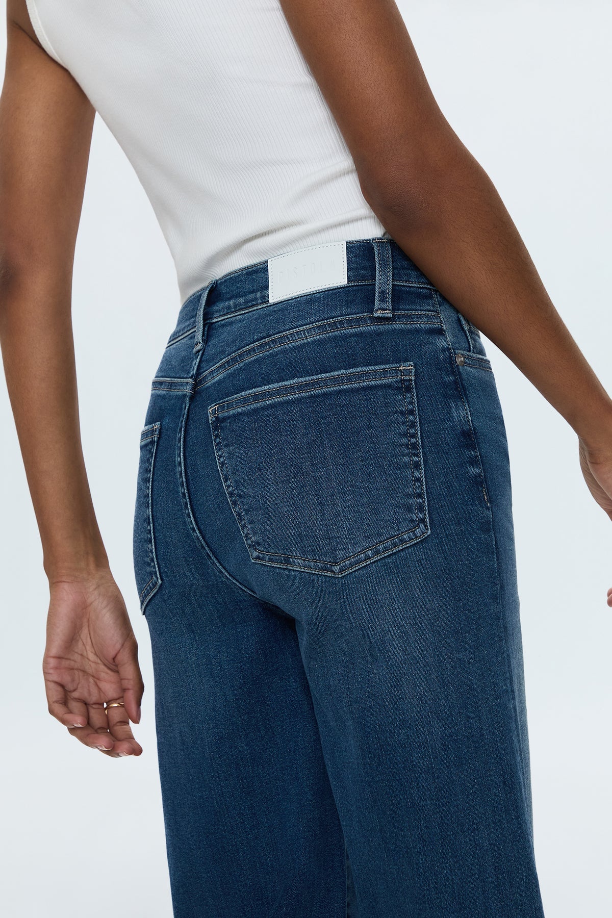 Izzy Mid Rise Wide Jean