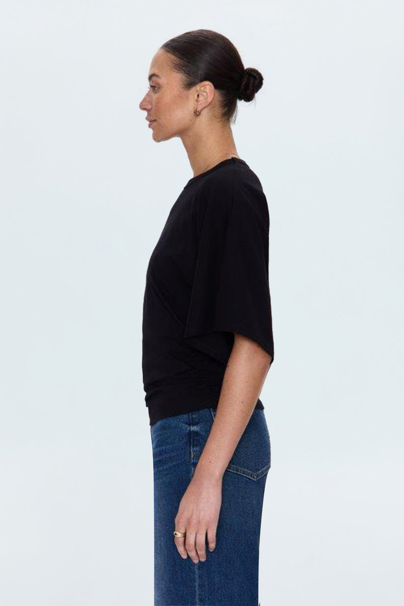Noir Kimono Sleeve Fitted Tee