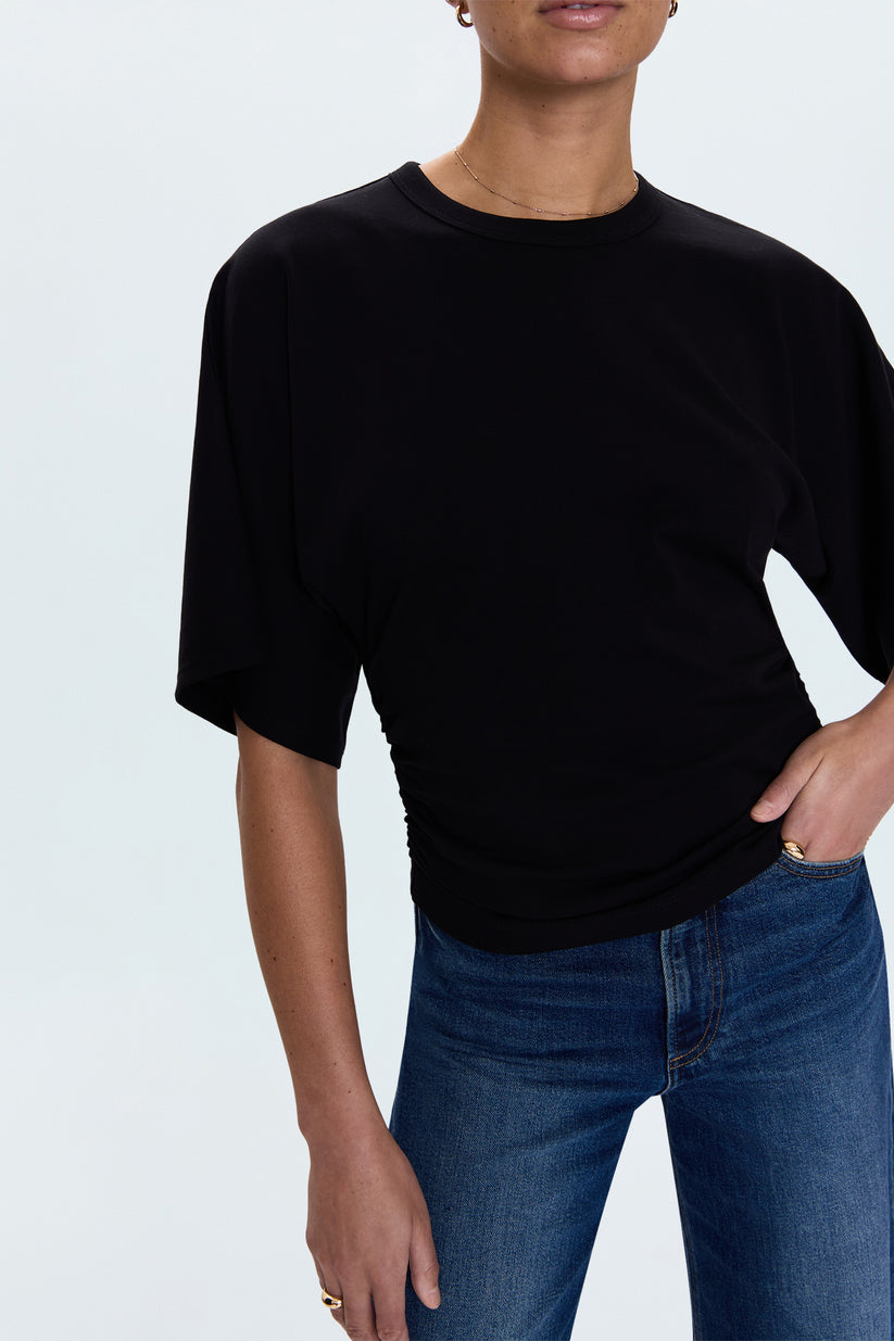 Noir Kimono Sleeve Fitted Tee