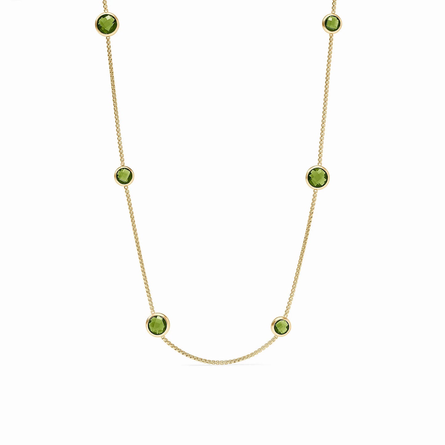 Rainbow Station Necklace - Palmetto Green