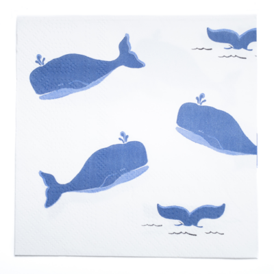 Whale Cocktail Napkins