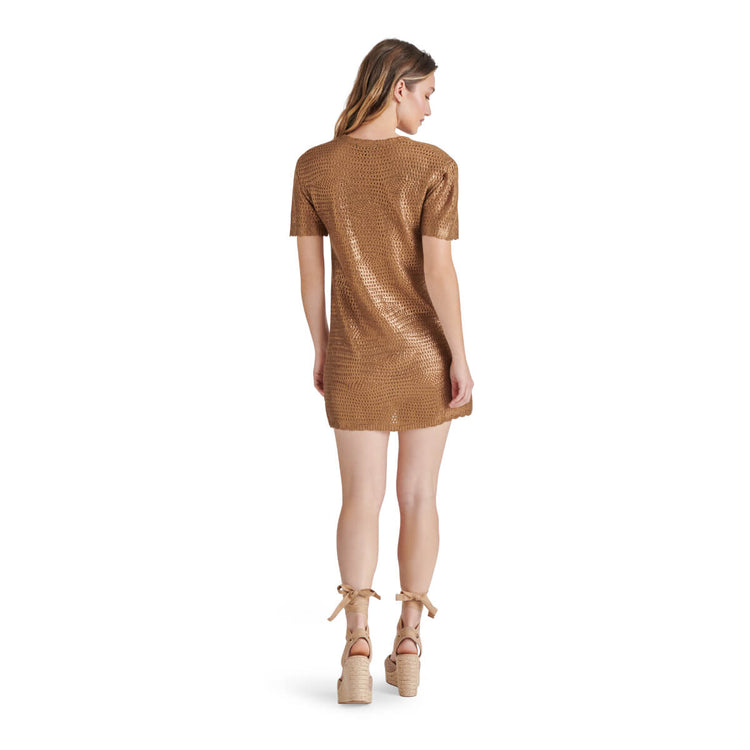 Metallic Knit Minidress
