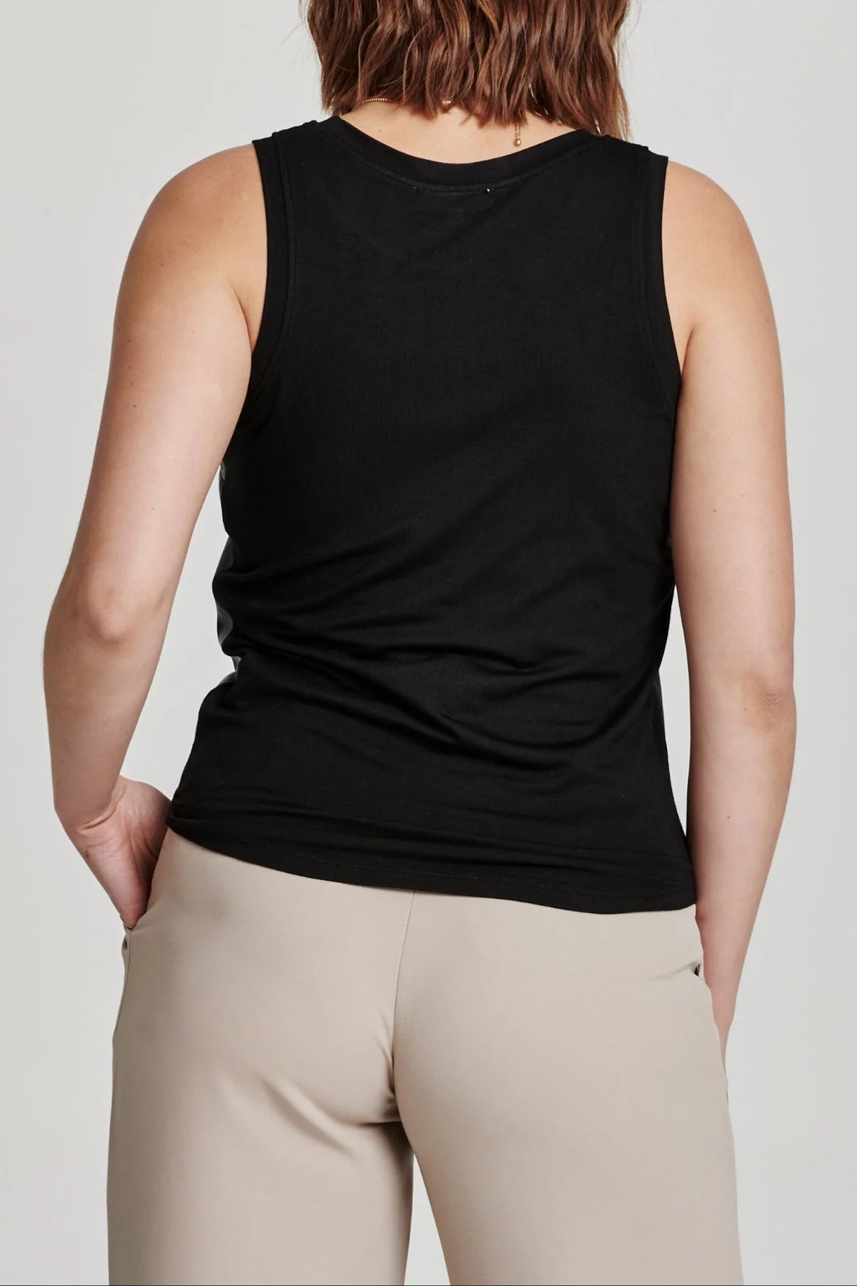 Carmela Faux Leather Tank Top