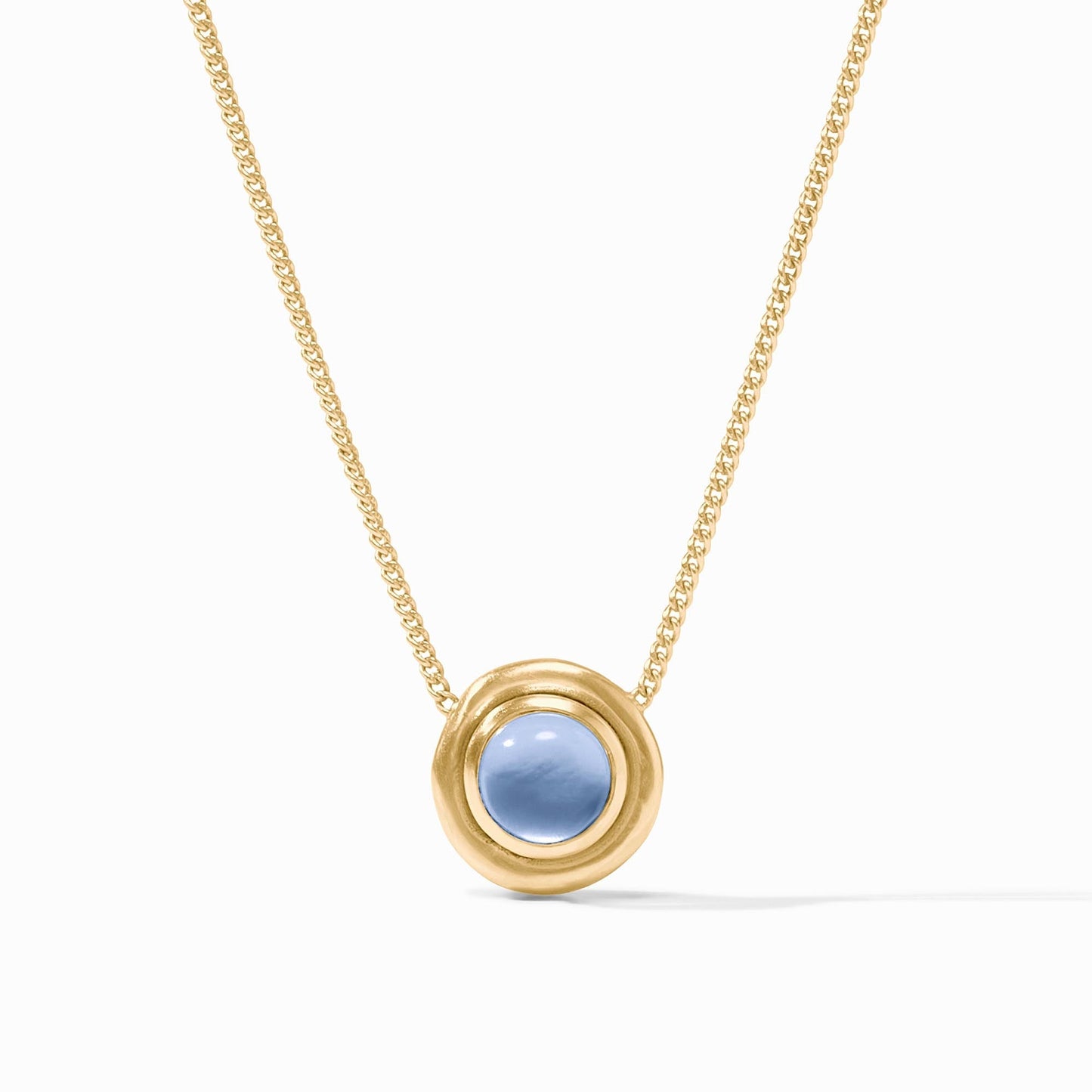 Wave Stone Blue Delicate Necklace