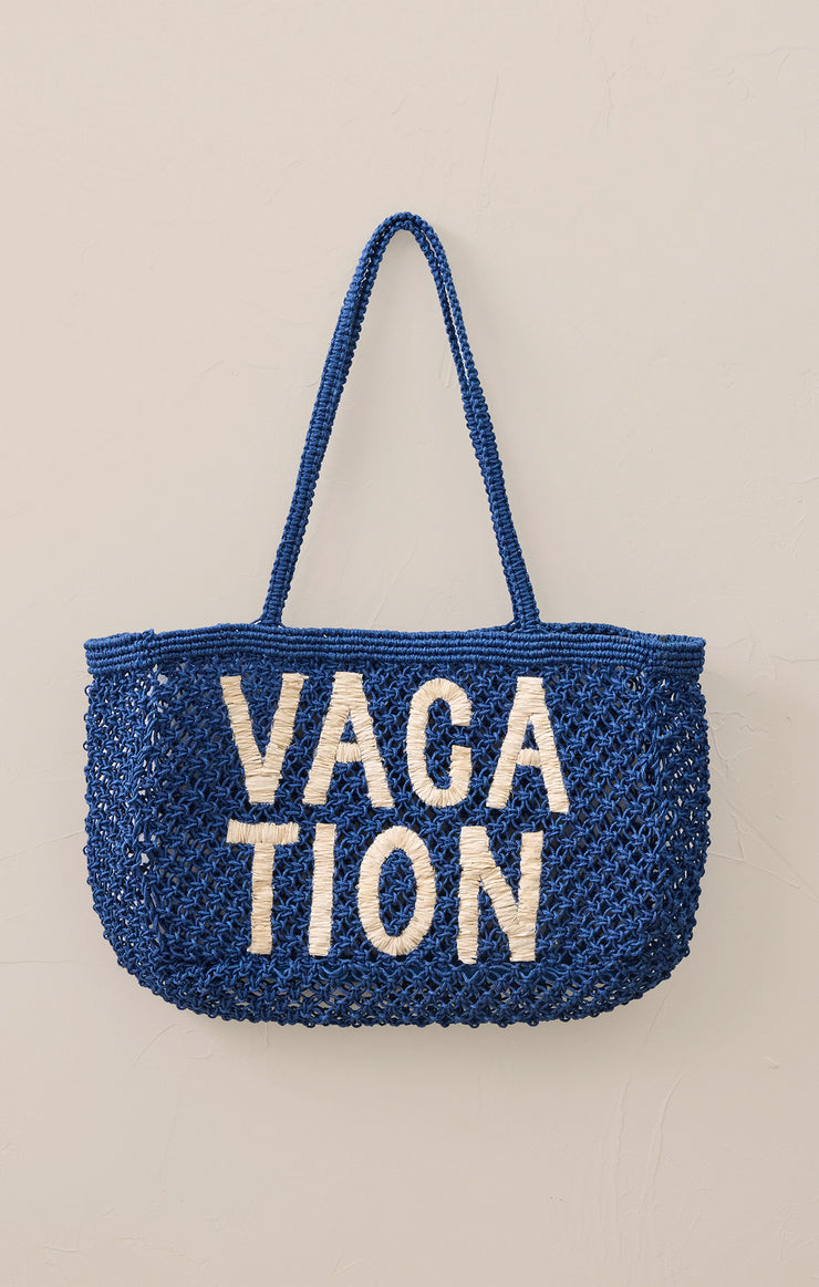 Woven Vacation Tote Bag