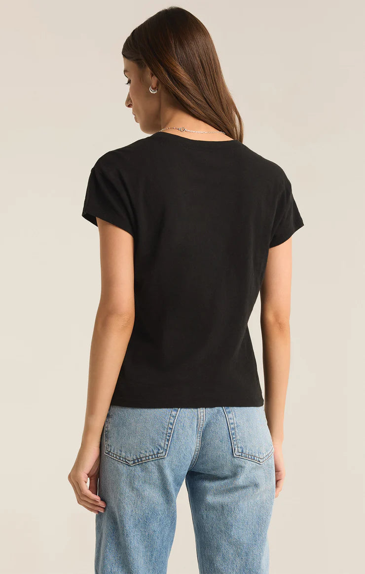 Black Slub Tee