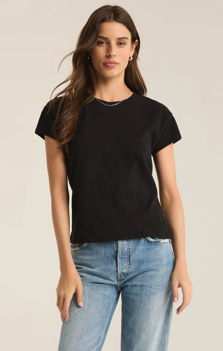 Black Slub Tee