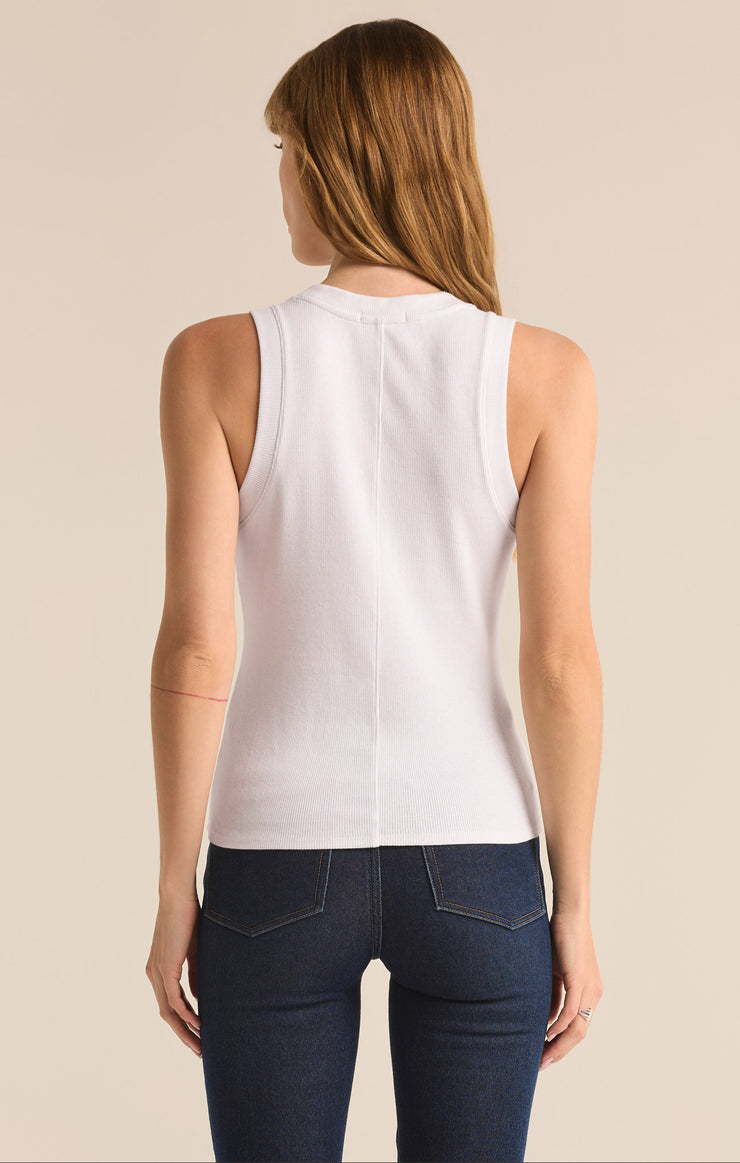 Sirena White Rib Tank