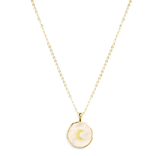 Shell with Moon Pendant Necklace