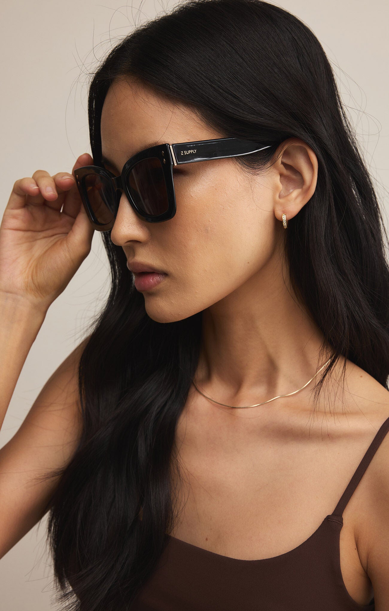 Confidential Black/Brown Sunglasses