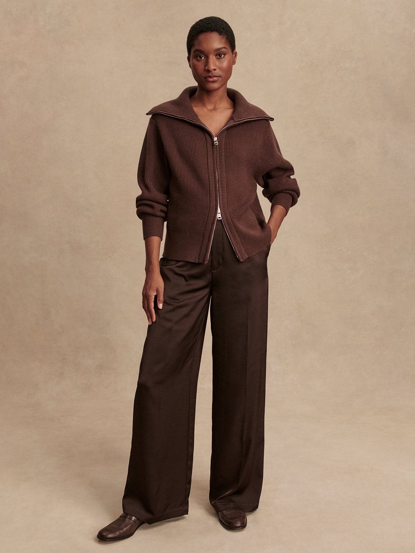 Coffee Bean Enrico Knit Jacket