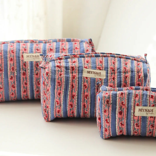 Nantucket Stripes Print Travel Bag-Set of 3