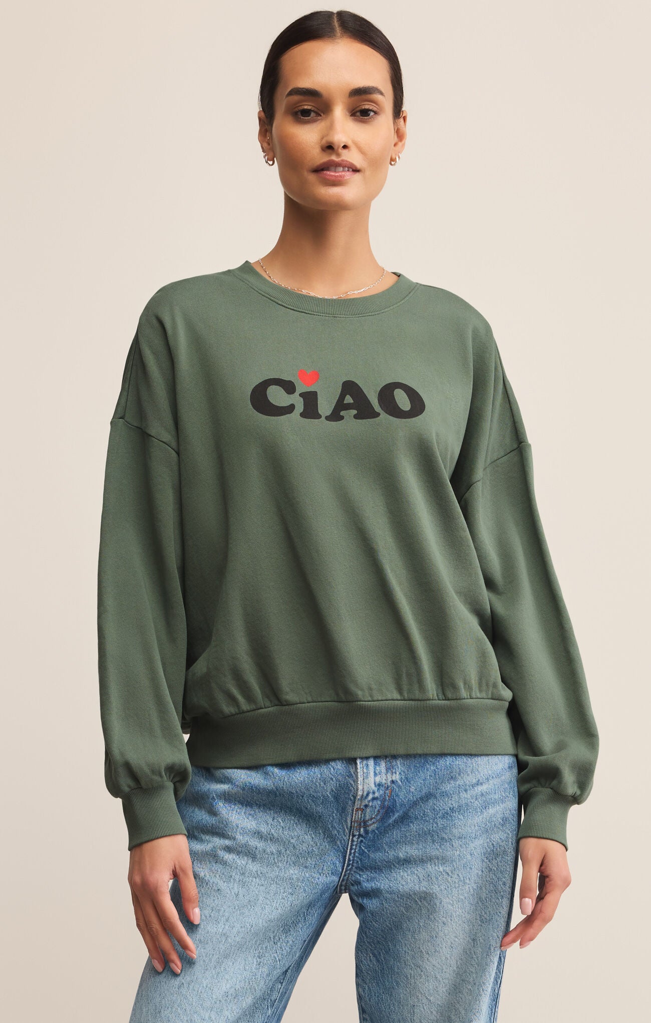 Green Ciao Sunday Sweatshirt