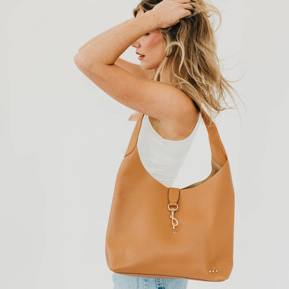 Brown Hobo Vegan Leather Tote