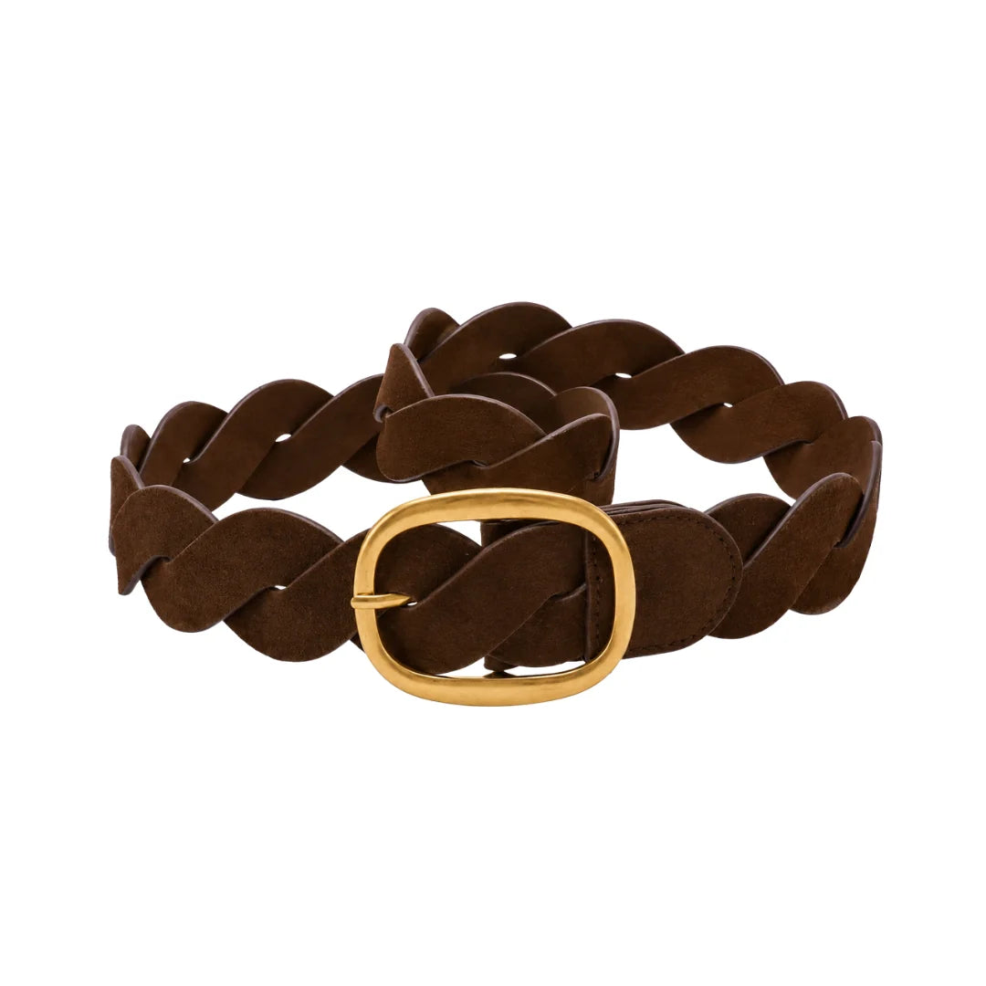 Brown Heritage Woven Belt