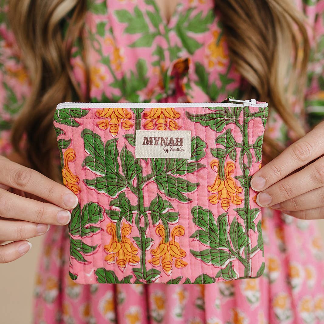 Bubblegum Forest Quilted Coin Pouch