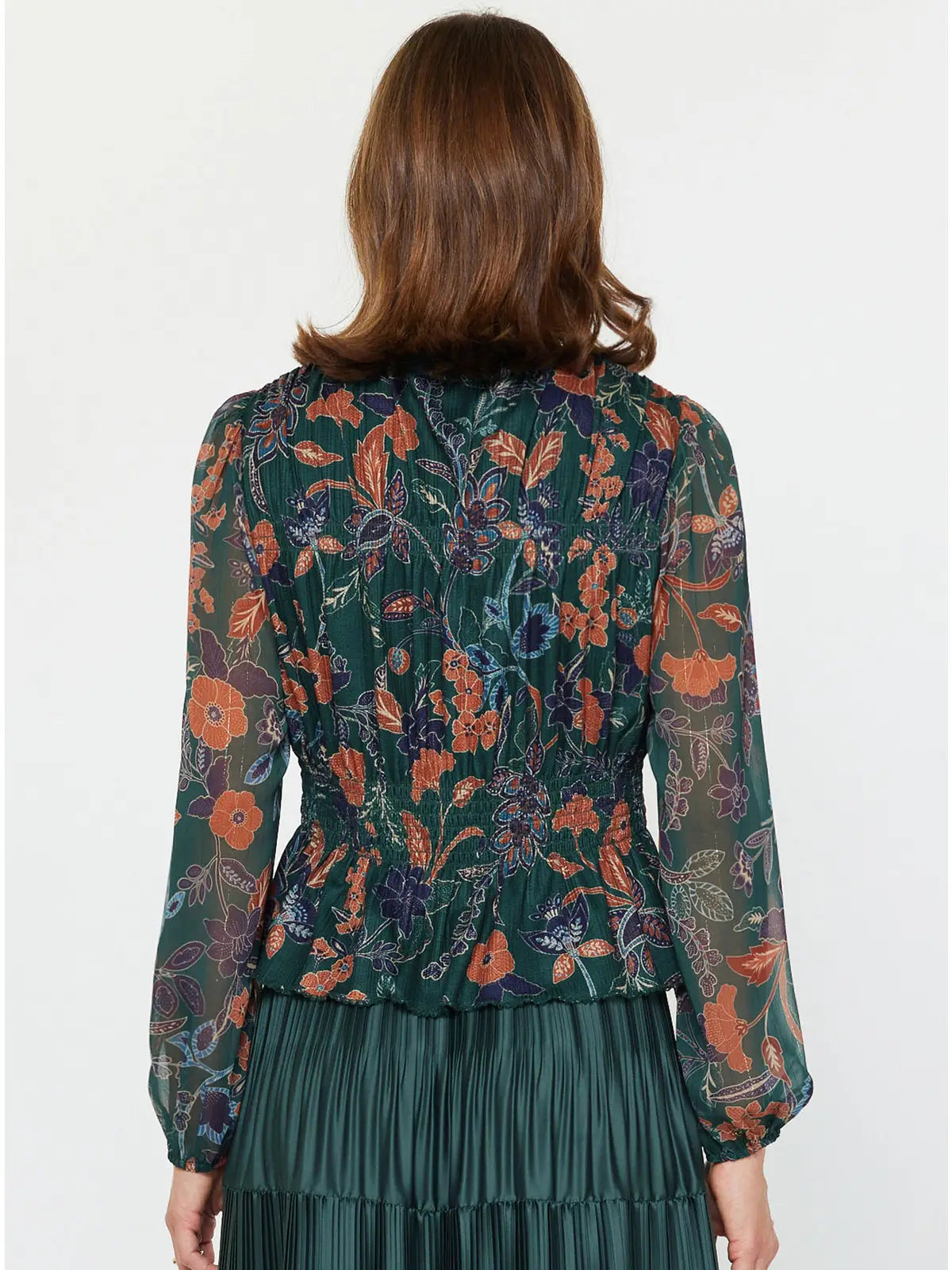 Floral Printed Peplum Top