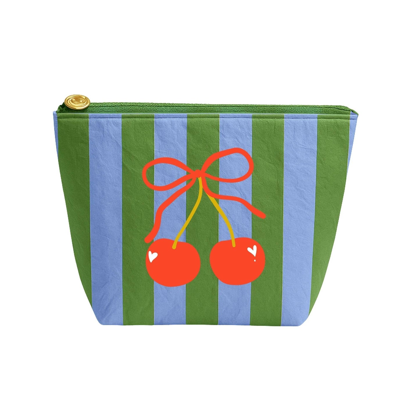 Green/Blue Stripe Pouch